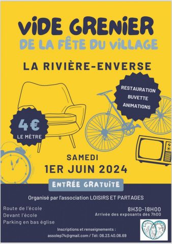 vide grenier La Rivière Enverse