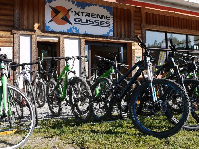 Vélo en location chez le commerçant