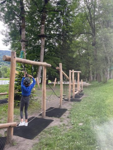 parcours en bois pour enfants