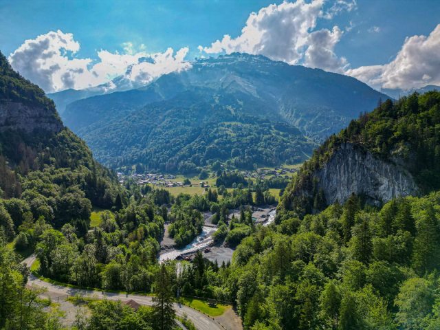 Les Gorges des Tines vue de drone