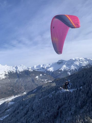 parapente hiver