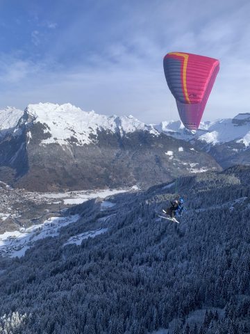 parapente hiver