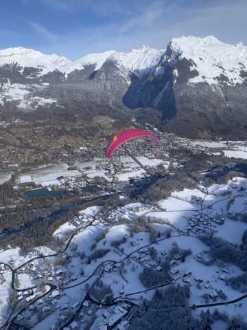 parapente hiver