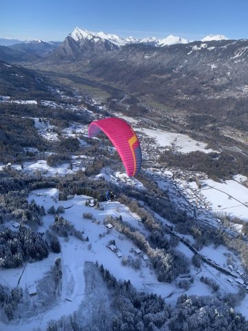 parapente hiver