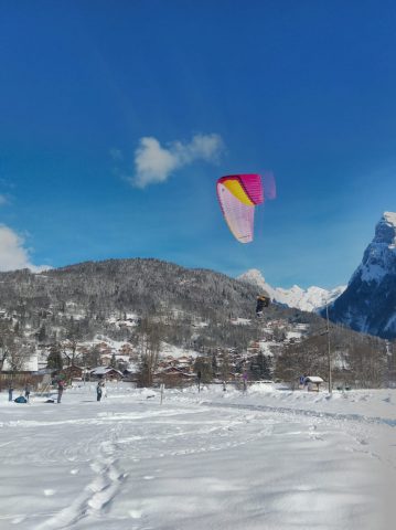 parapente hiver