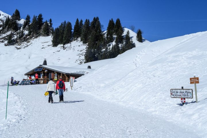 Balade en raquettes La Bourgeoise depuis le chalet d’accueil de Joux Plane_Samoëns